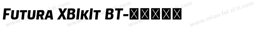 Futura XBIkIt BT字体转换
